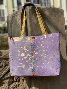 Bolso de mano de piel metálica para mujer, bolsa de mano de piel sintética, elegante, de alta calidad, para compras - Product Image 5