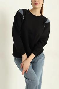 Sweat-shirt élégant pour femmes Pull à épaules tombantes Arrivée Sweat-shirt pour femmes dans différents styles Sweat-shirt avec logo personnalisé pour femmes - Product Image 6