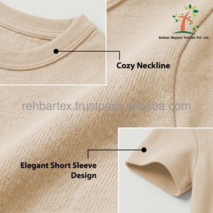 Chemise à manches courtes pour bébé en coton 100% de haute qualité, douce pour la peau, durable, taille et couleur personnalisées, vêtements décontractés pour enfants en coton - Product Image 5