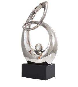 Vajilla artesanía de Metal creativo plata acabado escultura decorativa hecha a mano brillante pulido decorativo decoración del hogar adornos - Product Image 6