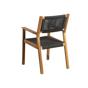 Prezzo competitivo mobili da esterno sedia da pranzo In stile moderno In legno mobili da esterno sedia da giardino Made In Vietnam fabbrica