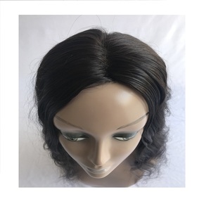 Cheveux Humains Remy de Temple Indien 100% Vierges de Haute Qualité, 5'' 8x6, Topper pour Femme, Trame Double Faite à la Machine, Lisses, Faciles à Teindre, Meilleurs - Product Image 1