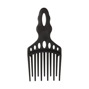 Peine Afro Pik de plástico negro africano superventas con logotipo - Product Image 1