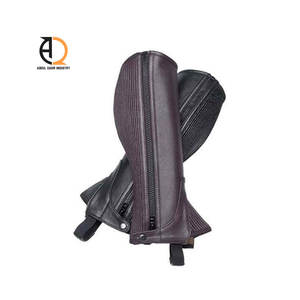 Medias Polainas de Equitación Personalizables de Cuero Genuino Cómodas y Ajustables Todos los Accesorios Ecuestres - Product Image 1