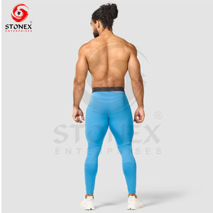 Mallas de yoga para hombre, ropa deportiva de cintura alta para gimnasio, mallas para correr, mallas de compresión para hombre, pantalones de yoga para correr - Product Image 2