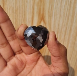 100 Ct รูปหัวใจสีดํา Moissanite เพชรเพชรเหลี่ยมเพชรพลอยรูปหัวใจที่สวยงาม Moissanite เพชรใช้สําหรับจี้ Moissanite - Product Image 5