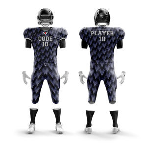 Offre spéciale Vêtements de football américain pour garçons avec logo personnalisé Ensemble de maillots à manches courtes en polyester respirant à prix d'usine grande taille - Product Image 1