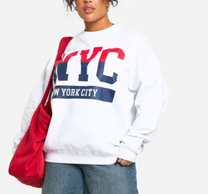 เสื้อสเวตเชิ้ตคอกลมทรงหลวมโอเวอร์ไซส์แฟชั่นฤดูหนาวคุณภาพสูงแบบสั่งทำพิเศษสำหรับผู้หญิง - Product Image 2