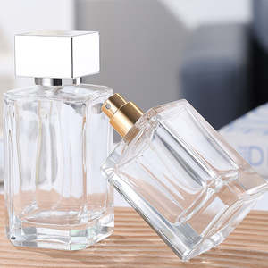 Flacon de parfum carré en verre cristal blanc haut de gamme, portable, avec bouchon à pression couronne, couleur personnalisée, pour échantillons cosmétiques - Product Image 3