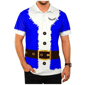Débardeur tricoté décontracté pour homme, motif Père Noël, rouge et blanc, boutonné sur le devant - Product Image 5