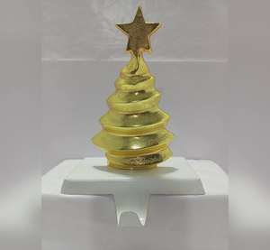 Soporte de Metal Dorado de Lujo para Calcetines Navideños, Decoración Navideña Premium para el Hogar al Mejor Precio - Product Image 6