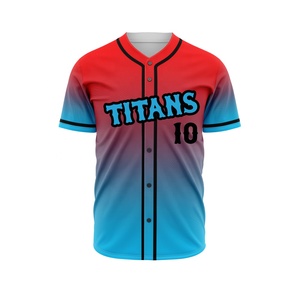 Maillot de baseball unisexe personnalisé OEM vêtements de sport à manches courtes en polyester respirant réversible avec motif vierge imprimé de logo personnalisé - Product Image 3
