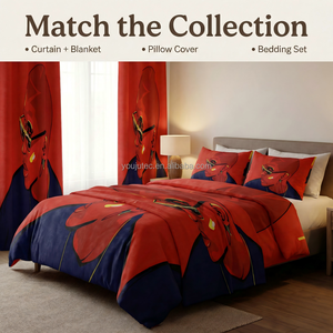 Cortinas Opacas con Estampado Personalizado de Retrato de <span class=keywords><strong>Cantante</strong></span>, Aislantes de Luz, Estilo Europeo/Americano, Multiusos para Oficina y Hogar - Product Image 5