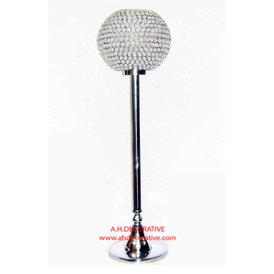 Bougeoir en métal et cristal pour décoration de mariage Bougeoir décoratif fait main de haute qualité pour fête avec cristal votif - Product Image 6