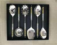 Indian Fabrikant Van Designer Roestvrijstalen Metalen Bestek Set Van 3 Koper Voor Tafel Plaatsen