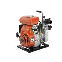 Bomba de Motor Autocebante DAEWO0 SR40 de Alta Potencia 5HP, Motor de 4 Tiempos, 11,000 L/h, Succión de 7m, Chasis Reforzado, Alerta de Aceite, Acero