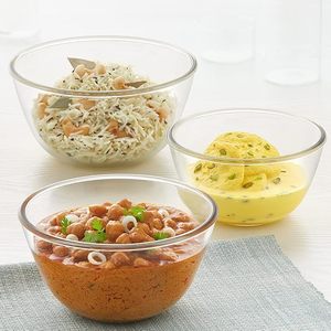 Best Grade Heat Resistant Borosilicate <b>Glass</b> Mixing & <b>Serving</b> <b>Bowl</b> with Clear Transparent <b>Bowl</b> for Cooking and Food Preparation - Product Image 6