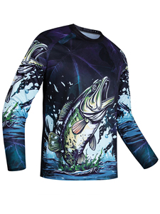 Vêtements de pêche à séchage rapide anti-UV personnalisés de haute qualité chemises de pêche à manches longues OEM sublimées - Product Image 2