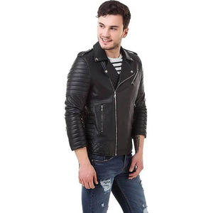 Chaqueta de Cuero Casual de Diseño Clásico, con Corte Cómodo, Duradera para la Temporada de Invierno, Cuello Camisero, Tallas Personalizadas - Product Image 6