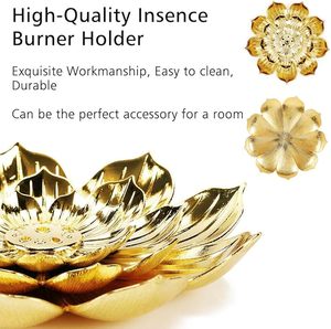 Brûleur d'encens en laiton façonné pour la maison et les espaces religieux, 100% naturel et durable, compatible avec l'encens indien - Product Image 4