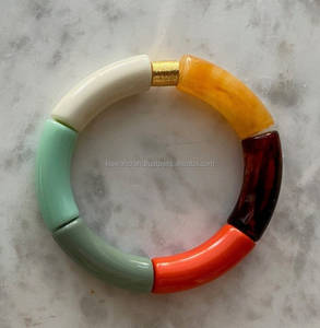 Elegant Modern Women's Religious Stretch <b>Bracelet</b> Heishi Beads Resin Tube Trendy <b>Pearl</b> Colors Fashionable <b>Bracelet</b> Gifts for - Product Image 6