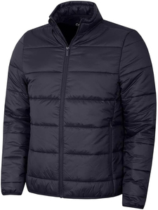 Veste matelassée pliable pour homme Disponible en deux couleurs Noir et Marine avec fermeture éclair intégrale et patch - Product Image 5