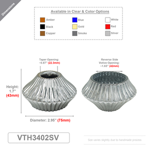 Portavelas reversible de cristal 1.7 Echo Bloom - (Varios colores) VTH3402 - Product Image 3
