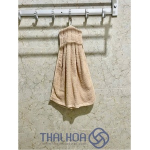 ผ้าถักผ้าฝ้ายเทอร์รี่ขนาด33*76ซม. ผ้านุ่มแห้งเร็วพร้อมห่วงแขวนสไตล์ธรรมดาเฮฟวี่เวท60กรัม - Product Image 4
