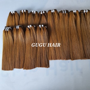 Extensiones de cabello humano vietnamita 100% Paquetes y cierres marrones y negros Etiqueta privada para mujeres negras - Product Image 5