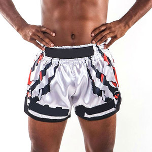 กางเกงขาสั้น MMA แบบต่อสู้สำหรับมวยไทยดีไซน์ตามสั่งสีและโลโก้ - Product Image 1