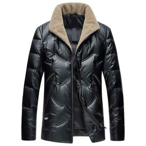 Nouveauté veste matelassée personnalisée pour hommes veste d'hiver imperméable au design simple avec col à capuche de couleur unie vierge - Product Image 1