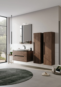 Elegante mueble de baño con cajón Galia y lavabo pequeño - Product Image 2