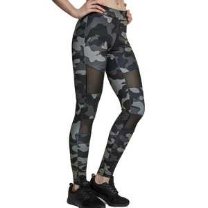 Ladies Camouflage Tech <b>Mesh</b> Yoga Leggings High Waist Gym Fitness Sports <b>Pants</b> for Workout & Training Activewear - Product Image 2