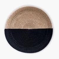 Ensemble de paniers décoratifs muraux, paniers africains pour décoration murale bohème, paniers tissés avec différents motifs pour art mural bohème