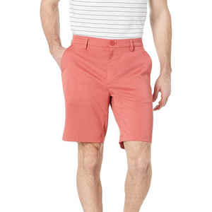 Shorts de golf décontractés d'été pour hommes, 100 % coton, brodés, non tissés, à braguette boutonnée, séchage rapide, taille mi-haute, couleur unie, haute qualité - Product Image 2