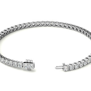 Bracelet tennis Legacy Luxe 6.00 CTW en diamants, or blanc ou jaune 14 carats, bijoux élégants - Product Image 5