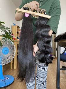 Cinta sin procesar en cabello humano, vietnamita y camboyano Extensión de cabello ondulado crudo directo de fábrica - Product Image 3