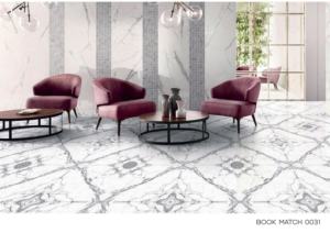 Carreaux de porcelaine polis et émaillés en marbre bleu 600x1200, carreaux de sol et de mur vitrifiés pleine masse de luxe pour usage résidentiel et commercial - Product Image 1