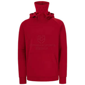 Séchage rapide couleur unie cagoule fermeture éclair sweats à capuche basiques coton mélangé meilleur matériel cagoule fermeture éclair sweats à capuche - Product Image 1