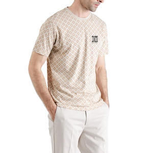 T-shirt uni en coton 100% pour homme, tricoté, personnalisé, de haute qualité, streetwear, imprimé, fabriqué au Pakistan - Product Image 1