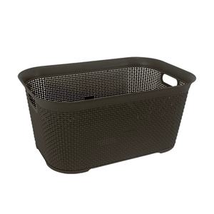 Plastic Stackable Laundry Basket with Handles Durable Ventilated Bathroom Clothes Storage Organizer <b>Hamper</b> - Product Image 2