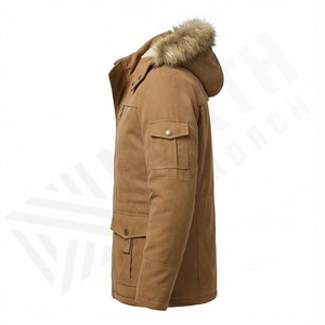 เสื้อแจ็คเก็ตพาร์กาคลาสสิกแบบมีฮู้ดสำหรับผู้ชาย รุ่นใหม่ ปี 2025 สวมใส่สบาย ปรับแต่งได้ คุณภาพพรีเมียม - Product Image 3