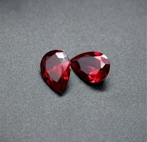 พลอยทับทิมที่ปลูกในห้องทดลองคุณภาพสูงได้รับการรับรอง Gia สีชมพูรูปทรงลูกแพร์ตัดสำหรับการรักษาและทำเครื่องประดับ - Product Image 2