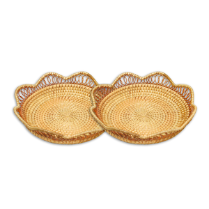 PRODUCTO SUPERIOR Bandejas ecológicas de ratán para un espacio de vida simple, elegante y organizado en casa o en la oficina - Product Image 1