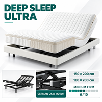 Matelas intelligent de luxe, matelas de lit électrique réglable avec système de mouvement, technologie de mousse à mémoire de forme, usine OEM