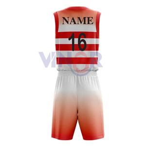 Uniforme de basket-ball pour hommes de haute qualité, taille plus, 100% polyester, léger, logo personnalisé, nom du joueur imprimé, OEM - Product Image 6