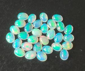 3x4mm-10x14mm โอปอลเอธิโอเปียนธรรมชาติทรงวงรีทรงหลังแบนทรงหลวมโอปอลอัญมณีคุณภาพสูงสำหรับการทำเครื่องประดับ - Product Image 6
