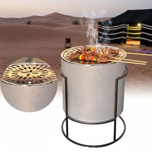 High Quality Metal Firepit Outdoor Barbeque Party Camping Use Modern Black Powder coated Heating Firepit With Freestanding Style - Product Image 4