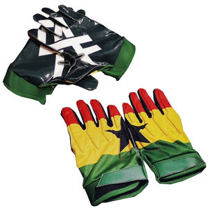 Vente chaude Football Américain Récepteur Gants Rembourré Lineman Sublimé Dos Football Récepteur Gants Collant Palm Pakistan - Product Image 1