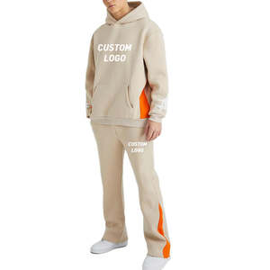 ชุดวิ่งจ๊อกกิ้งสำหรับผู้ชายชุดวอร์มสีล้วนมีฮู้ดสำหรับฤดูหนาวโลโก้ตามสั่ง - Product Image 5